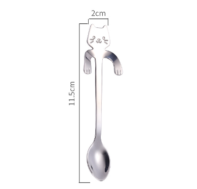 STAINLESS STEEL CAT TEASPOONS